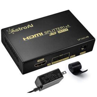 【PSE認証】 4K HDMI 分配器 スプリッター 1入力4出...