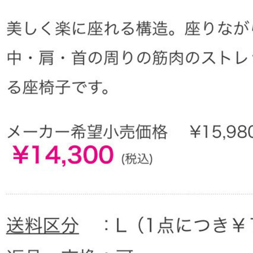 【新品未開封】定価15980円  値下げ  大人気、ストレッチも出来る座椅子！！「レッド」