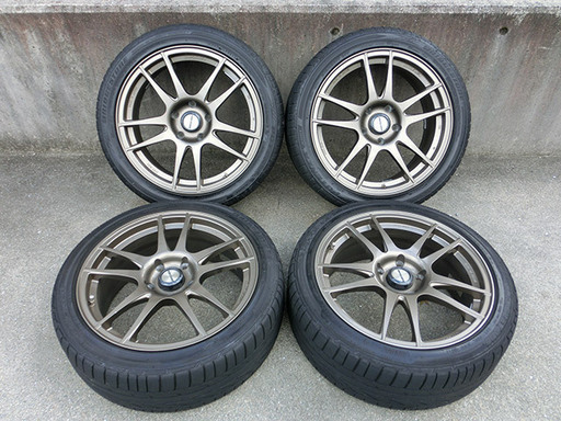 ガリキズなし美品！ディレッツァRSC 17インチ114.3 7J 5H 43 日本製 かなり軽量です！