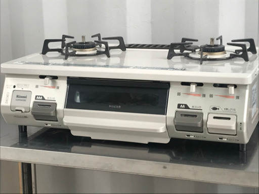 格安で！リンナイ 都市ガステーブル◇2017年製◇ガスコンロ◇水無しグリル◇RT64JH-L