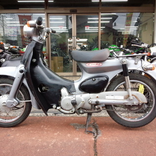 NO.2931　リトルカブ　４サイクルエンジン　４速　セル付き　スーパーサウンドマフラー　ブラック＆シルバー　☆彡の画像
