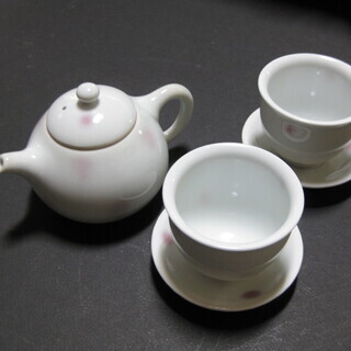 【値下げ!!】烏龍茶・飲茶セット2人用・焼き物の画像