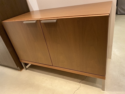 レグナテック キャビネット 茶 ロータイプ フリーラック 棚 中古品③