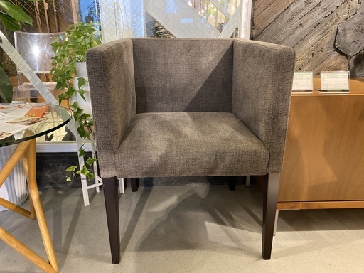 ロビーチェア ラウンジチェア 茶 中古品②
