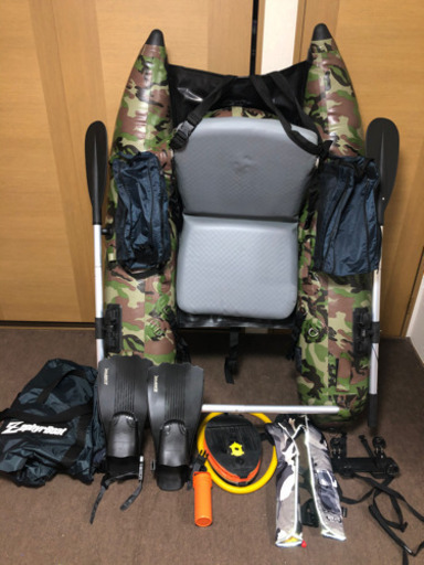 美品 ゼファーボート フローター ZF158VH-N バス釣り 釣具