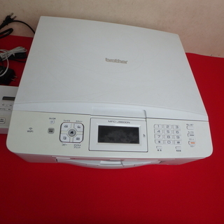 ブラザー プリンター MFC-J860DN ジャンク品 複合機 電話 子機1台 付き インク新品 4色 印刷 ファックス FAX コピー 事務 DIY 中古品 宮城の画像