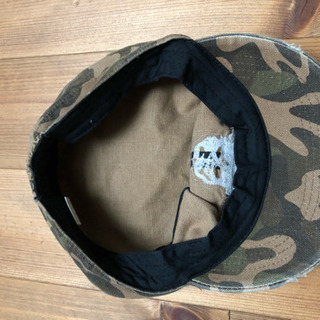 美品 ダメージ加工迷彩帽子の画像