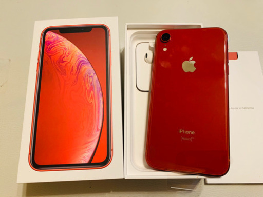 値下中【新品 未使用品 】iPhoneXR 64GB 赤　SIMフリー