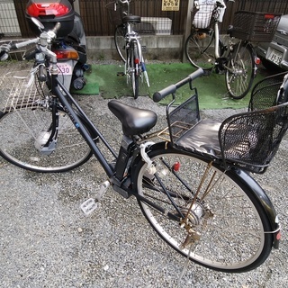 【希少】 電動自転車 2WD 8段変速 回生充電付き 三洋 エナ...