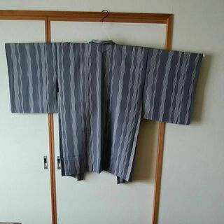 ゆらぎ縞　羽織　正絹