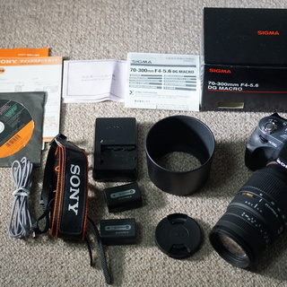 SONY A380 + SIGMA 70-300 mm F4-5...