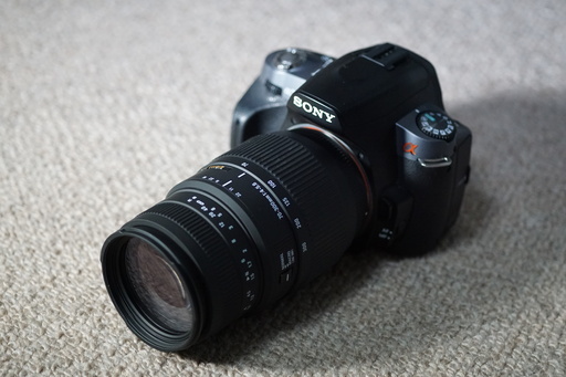 SONY A380 + SIGMA 70-300 mm F4-5.6 DG Macro セット譲ります