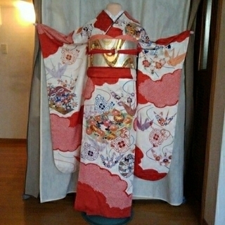 振り袖⑧、長襦袢、袋帯、小物セット