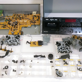 ●完売  オーバーホール済★プロ用 Wカセットデッキ TASCAM「202MKⅢ」再生・録音 動作OK★ベルト新品・その他メンテナンス調整済み★の画像