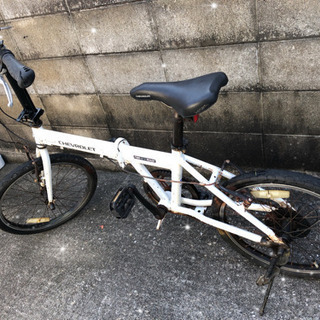 【中古】シマノ　シボレー　20インチ 変速付き　折り畳み自転車の画像