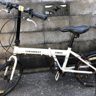 【中古】シマノ　シボレー　20インチ 変速付き　折り畳み自転車の画像
