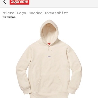 複数購入でお値引き！19FW シュプリーム Supreme Micro Logo Hooded Sweatshirtの画像
