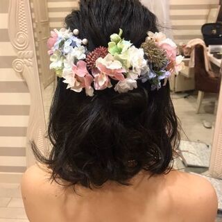 成人式の髪飾り(シルクフラワー)承ります！