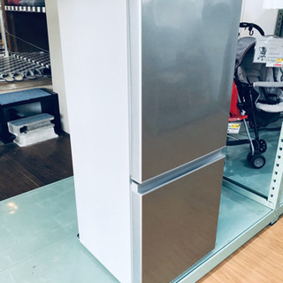 【リサイクルサービス八光　安心の3か月保証　配達設置ok】アクア 126L 2ドア冷蔵庫（ブラッシュシルバー）【右開き】AQUA and Smart AQR-13H-S リサイクルサービス八光 田上店 安心の3か月保証 配達・設置OK】アクア