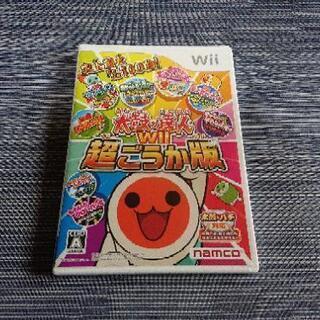 【中古品】Wii本体＋箱＋周辺機器、太鼓の達人ソフトの画像