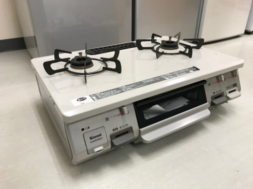 【リサイクルサービス八光　田上店　安心の3か月保証　配達・設置OK】リンナイ ガステーブル 水がいらない片面焼グリル プロパンガスLPG用 左強火力 クリームベージュ色 KGM64BE2L