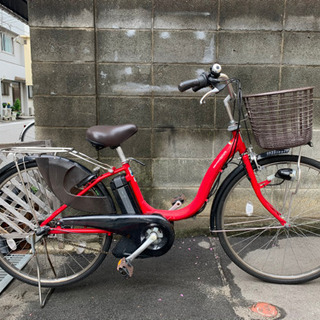 ★電動自転車ヤマハPAS26インチ リチウムイオン3.0Ah 赤系★早い者勝ち★