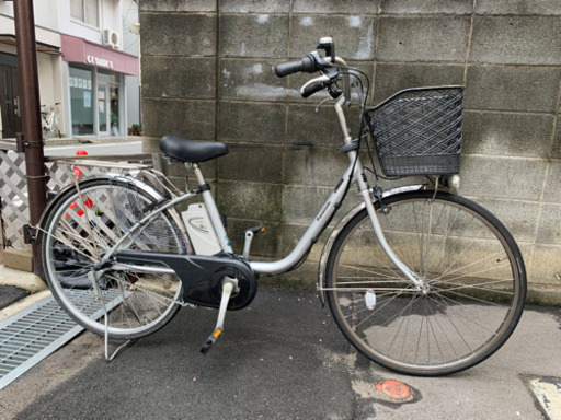 自転車Panasonic 26インチ 5Ah シルバー