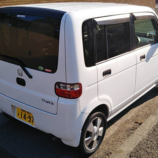 名義変更済み　　ご自宅f付近へ即納！　　ご希望の車種とご予算をお知らせ下さい。 点検＆整備済みのお車をお届致します。　　１１月２日売却済み⇒ご自宅付近へ即納で激安！車検付きＨ１９年ホンダザッツ、人気の白、整備歴良のタイミングベルト交換済み。の画像