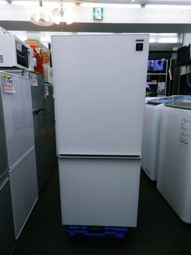 ⑲★美品★2017年製 プラズマクラスター内蔵 冷蔵庫 シャープ （鏡面）