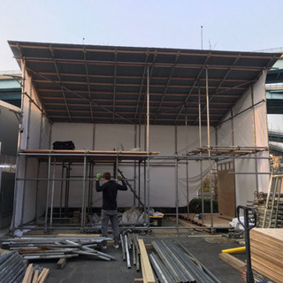 資材倉庫、物置き小屋組みます！