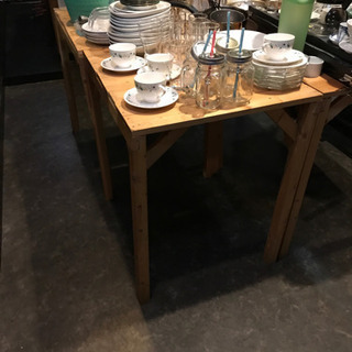 【明後日まで】木製テーブル×3差し上げますの画像