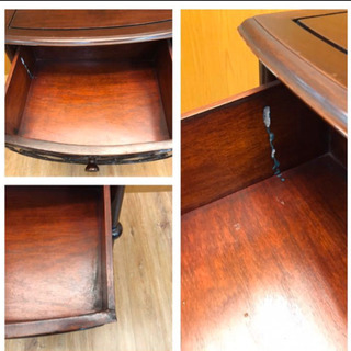 花梨 テーブル 飾り台 置台 花台 オブジェ台 サイドテーブル （698）AKARIの画像