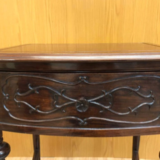 花梨 テーブル 飾り台 置台 花台 オブジェ台 サイドテーブル （698）AKARIの画像