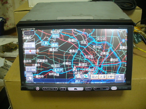 ①パイオニア HDDナビ AVIC-HRZ800 2018年度版地図＋2019年オービスマップ①