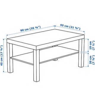ikea コーヒーテーブル lackの画像