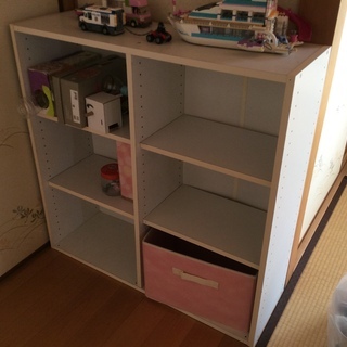収納家具 棚 3段2連