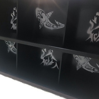 収納 ボックス アート トライバル シャークアンドウルフ hhh 家具の画像