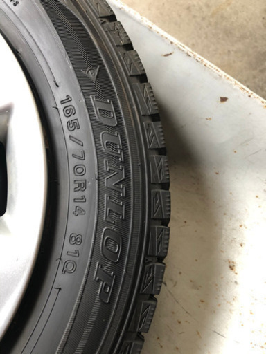 スタッドレスタイヤ ホイール4本セット 165/70R14 9分山