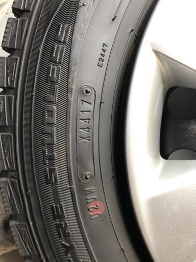 スタッドレスタイヤ ホイール4本セット 165/70R14 9分山
