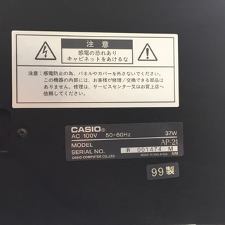 【大田区送料無料】 CASIO 電子ピアノ セルビアーノ AP-21 88鍵盤 ブラウン 現状品の画像