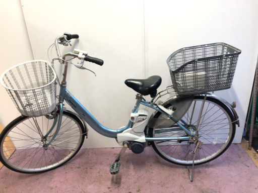 ??パナソニック、電動アシスト自転車、バッテリー新品、変速付