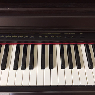 【大田区送料無料】 CASIO 電子ピアノ セルビアーノ AP-21 88鍵盤 ブラウン 現状品の画像