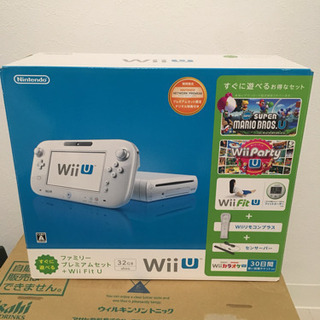 WiiU本体セット ファミリープレミアムセット ☆ソフト+リモコン2