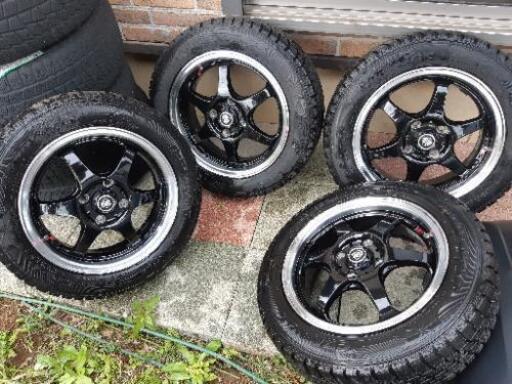 スタッドレスタイヤ、ホイール4本セット　155/65r14