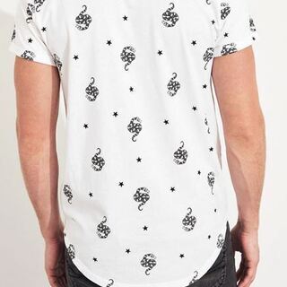新品【HOLLISTER】 ホリスター　スネーク&スタープリントTシャツ　サイズ：M (日本Lサイズ相当) の画像