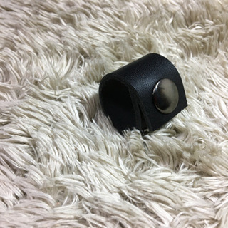 💍新作mini レザー持ち手カバー  mini プレミアムブラックの画像