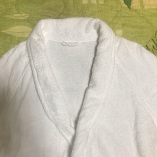 無印良品  バスローブ白の画像