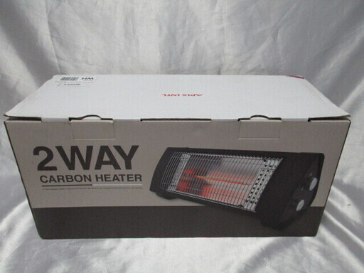APIX 2WAYカーボンヒーター ACH-665 WH マットホワイト 縦置き/横置き自由自在 電気ストーブ