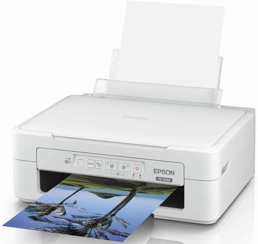 EPSONPX-049Aプリンター【取り替え用専用インクカートリッジ付（未使用・未開封）】無線LAN/USBケーブル/スキャン可