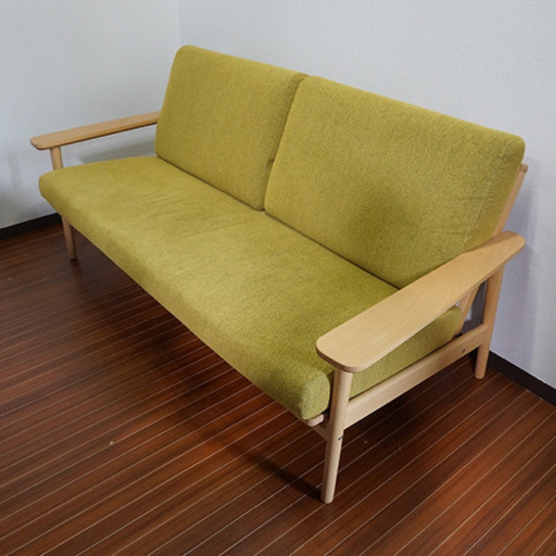 【初売りセール大特価】karimoku カリモク 長椅子 ロングカフェ ソファ WD43 ピュアビーチ色 ブナ材